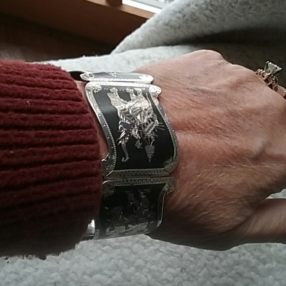 VINTAGE BRACELET STERLING SILVER - Picture 5 of 7